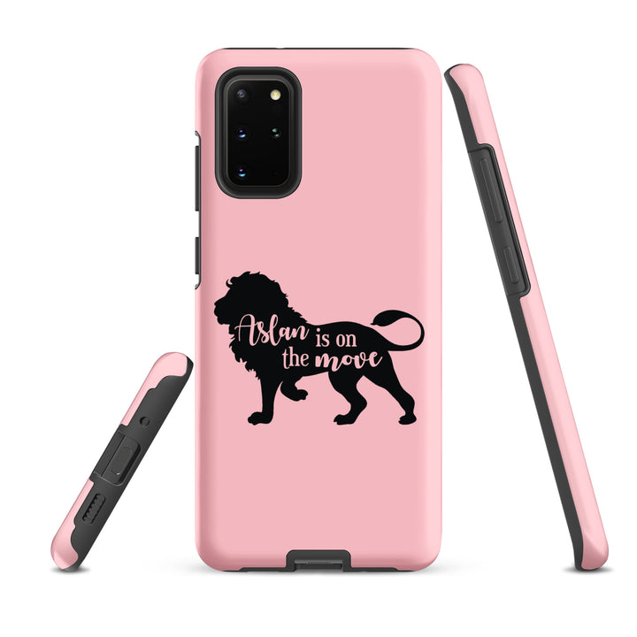 Christian Phone Case Aslan Is On The Move Pink for Samsung® Samsung® Phone Cases   