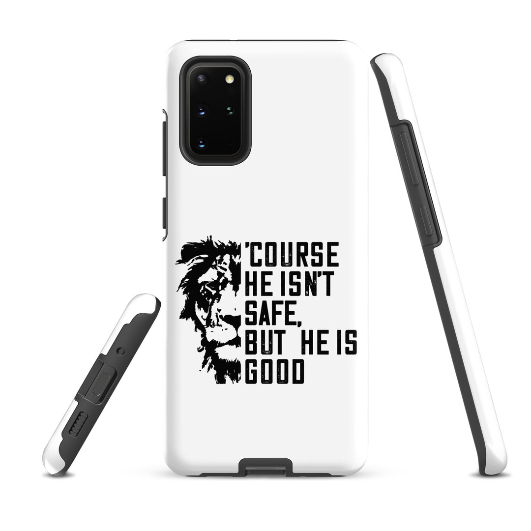 Christian Phone Case 'Course He Isn't Safe White for Samsung® Samsung® Phone Cases   