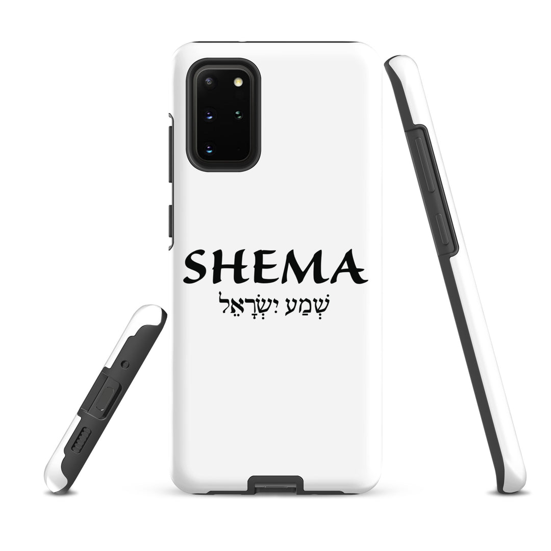 Christian Phone Case Shema Hebrew White for Samsung® Samsung® Phone Cases   