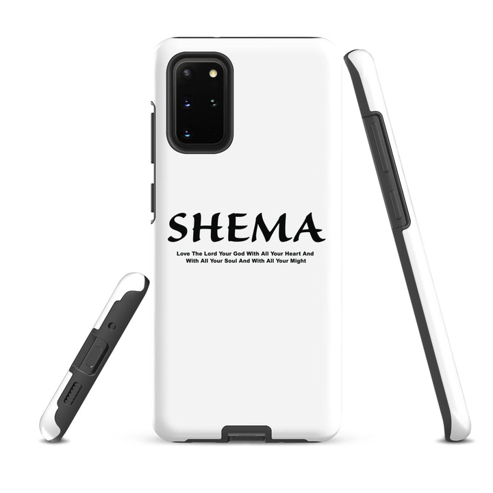 Christian Phone Case Shema Love The Lord White for Samsung® Samsung® Phone Cases   