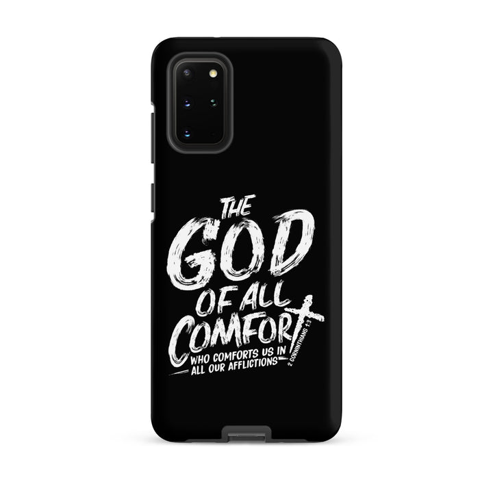 Christian Phone Case God of All Comfort Black for Samsung® Samsung® Phone Cases Matte Samsung Galaxy S20 Plus 