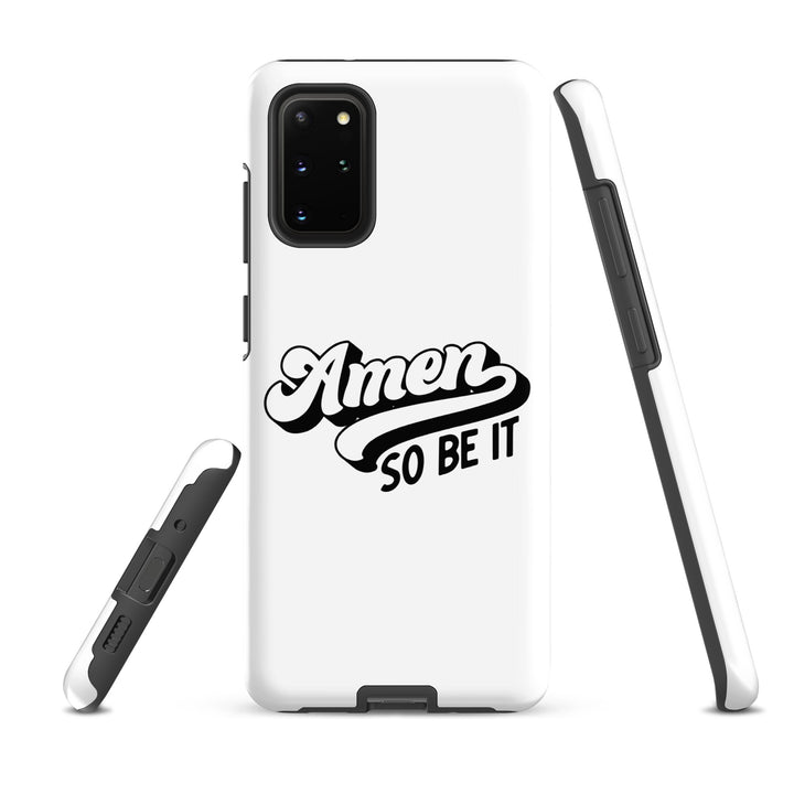 Christian Phone Case Amen So Be It White for Samsung® Samsung® Phone Cases   