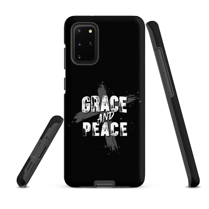 Christian Phone Case Grace and Peace Cross Black for Samsung® Samsung® Phone Cases   