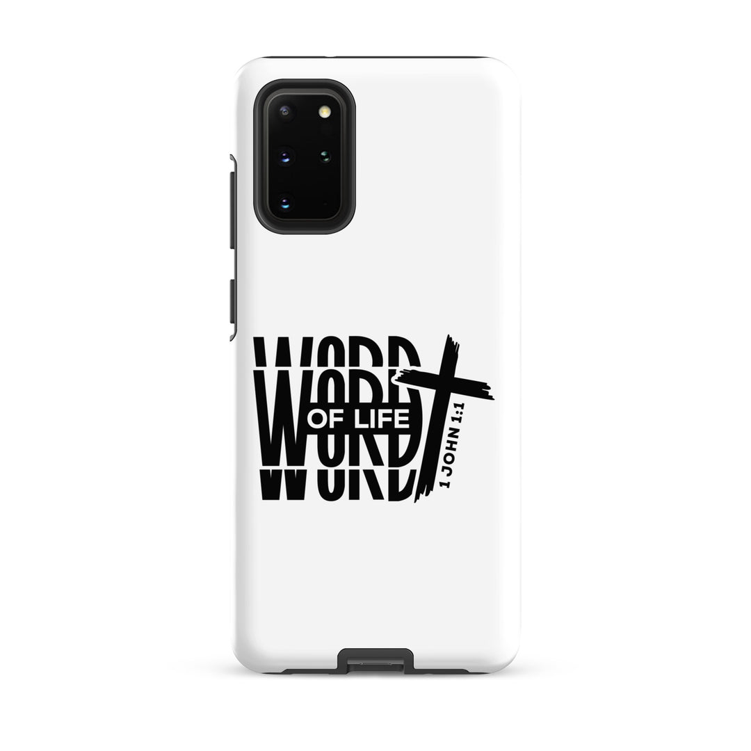 Christian Phone Case Word of Life Cross White for Samsung® Samsung® Phone Cases Matte Samsung Galaxy S20 Plus 