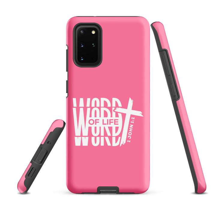 Christian Phone Case Word of Life Cross Pink for Samsung® Samsung® Phone Cases   