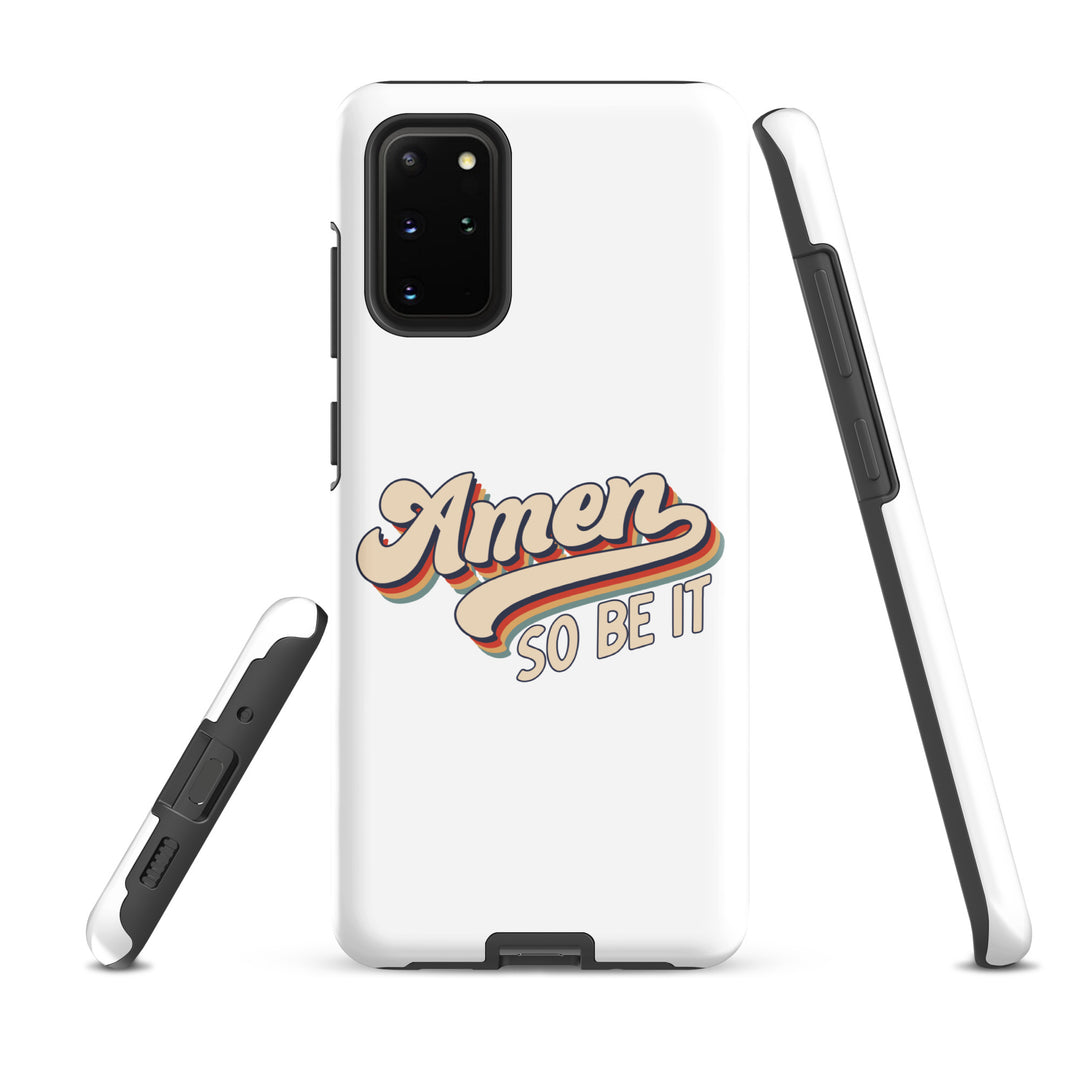 Christian Phone Case Amen So Be It White for Samsung® Samsung® Phone Cases   