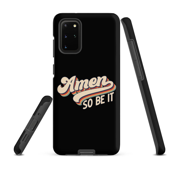 Christian Phone Case Amen So Be It Black for Samsung® Samsung® Phone Cases   