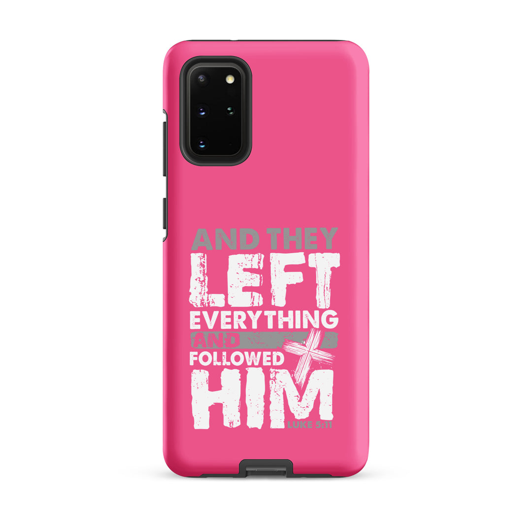 Christian Phone Case Left Everything Cross Pink for Samsung® Samsung® Phone Cases Matte Samsung Galaxy S20 Plus 