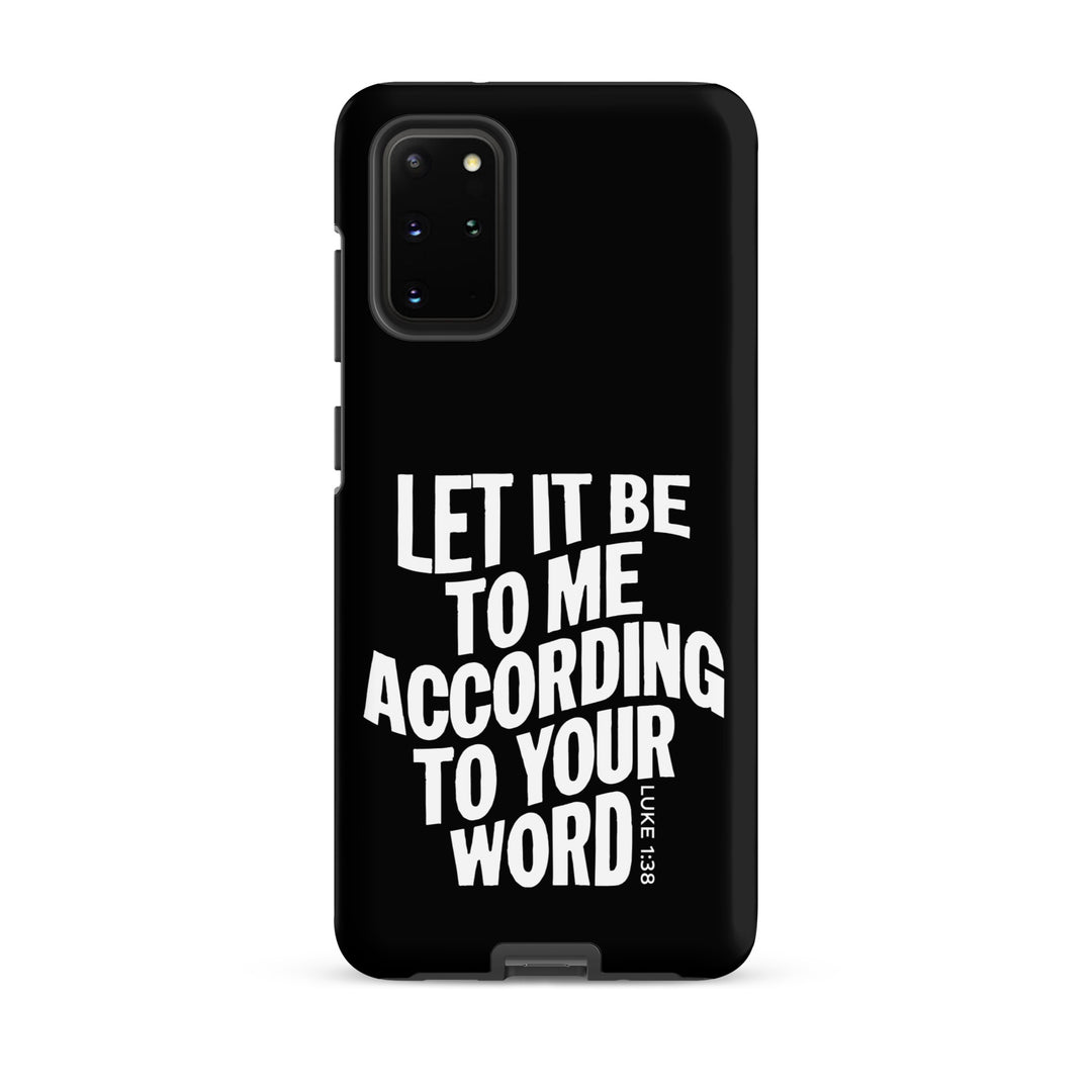 Christian Phone Case According To Your Word Black for Samsung® Samsung® Phone Cases Matte Samsung Galaxy S20 Plus 