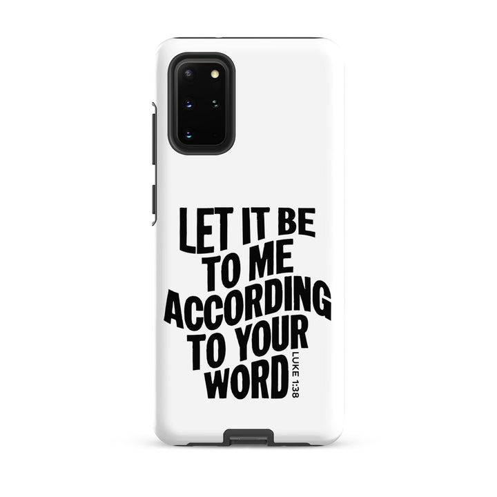 Christian Phone Case According To Your Word White for Samsung® Samsung® Phone Cases Matte Samsung Galaxy S20 Plus 