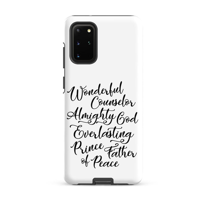 Christian Phone Case Wonderful Counselor White for Samsung® Samsung® Phone Cases Matte Samsung Galaxy S20 Plus 