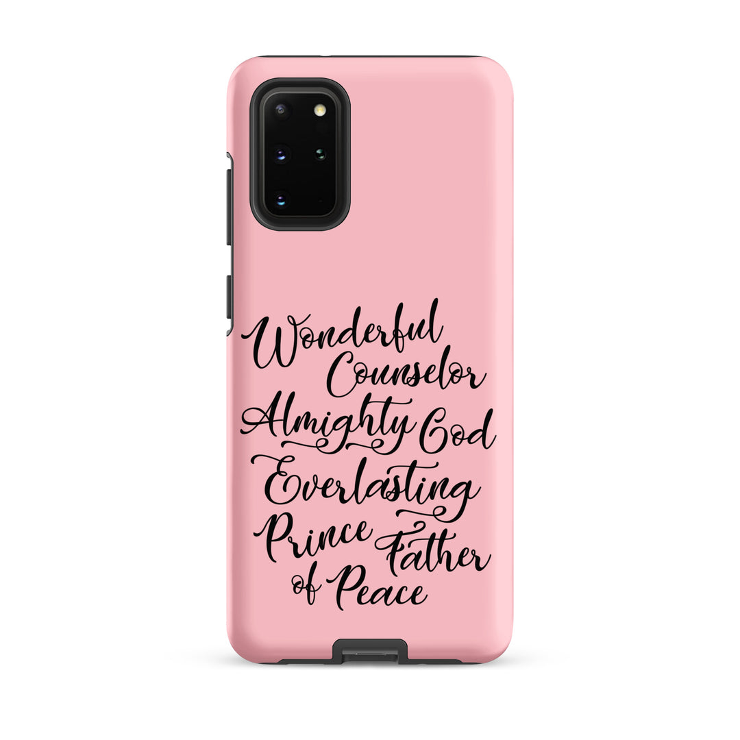 Christian Phone Case Wonderful Counselor Pink for Samsung® Samsung® Phone Cases Matte Samsung Galaxy S20 Plus 