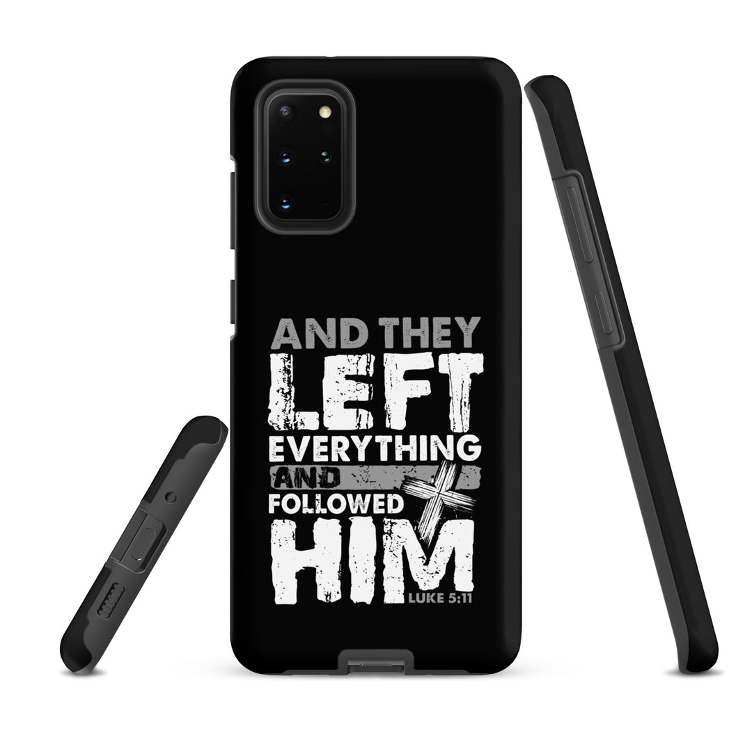 Christian Phone Case Left Everything Cross Black for Samsung® Samsung® Phone Cases   