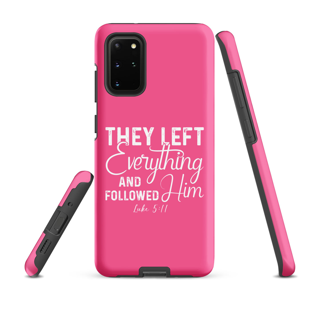 Christian Phone Case Left Everything Pink  for Samsung® Samsung® Phone Cases   