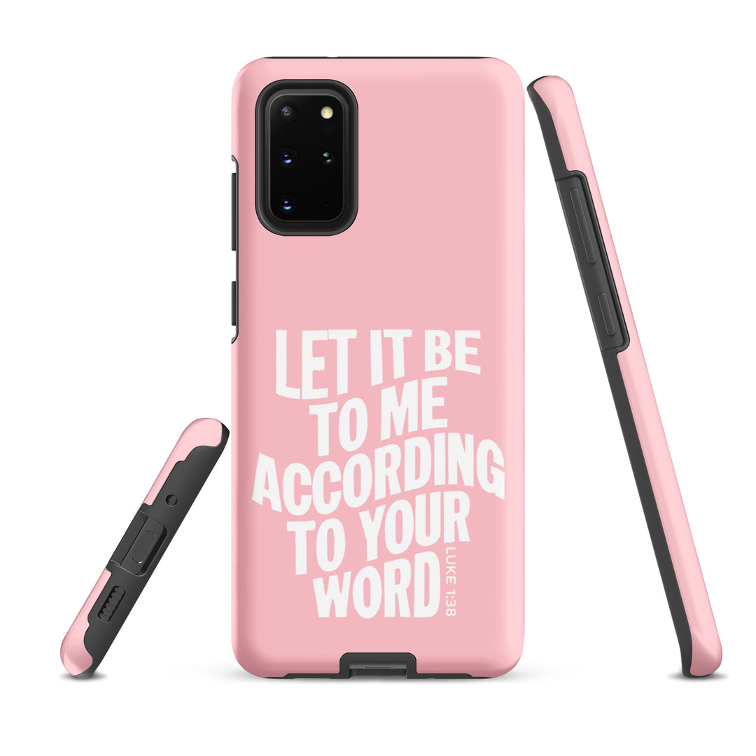 Christian Phone Case According To Your Word Pink for Samsung® Samsung® Phone Cases   