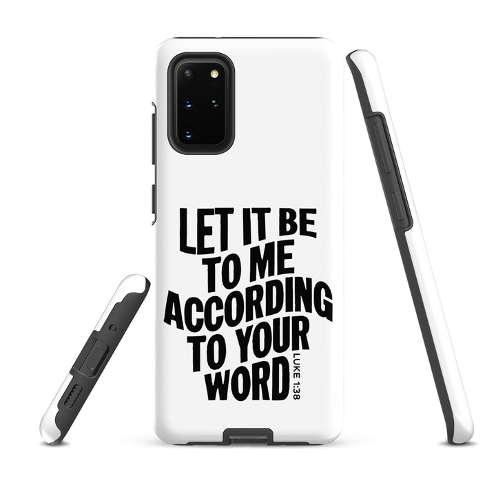 Christian Phone Case According To Your Word White for Samsung® Samsung® Phone Cases   