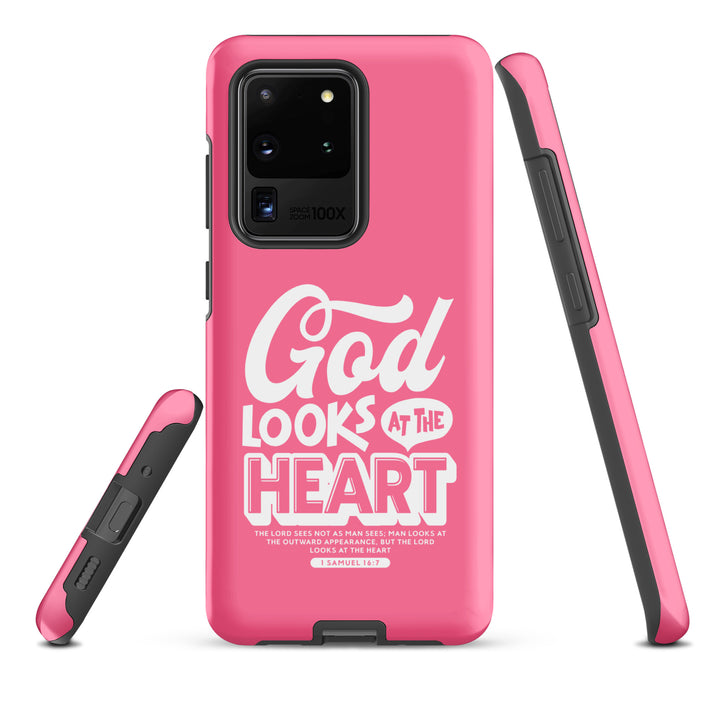 Christian Phone Case God Looks At Heart  for Samsung® Samsung® Phone Cases   