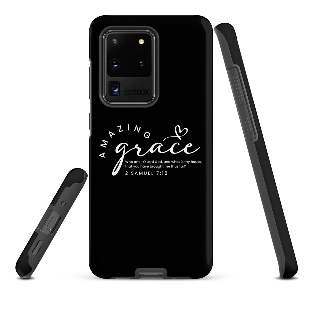 Christian Phone Case Amazing Grace Heart Black for Samsung® Samsung® Phone Cases   