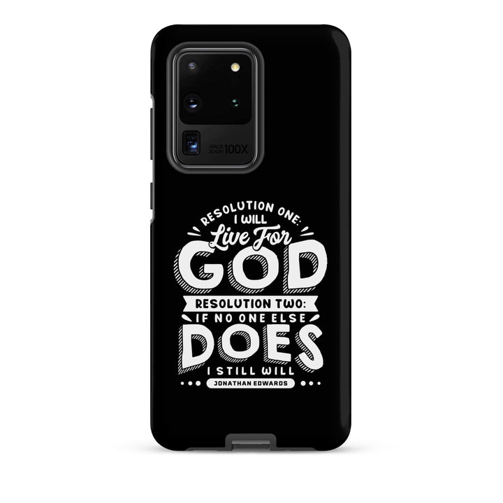 Christian Phone Case Live For God Black for Samsung® Samsung® Phone Cases Matte Samsung Galaxy S20 Ultra 