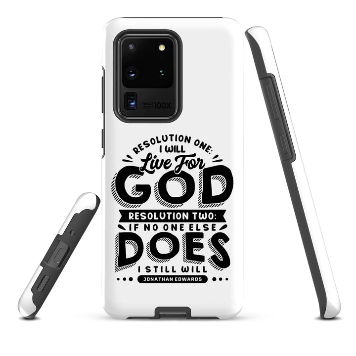 Christian Phone Case Live For God White for Samsung® Samsung® Phone Cases   