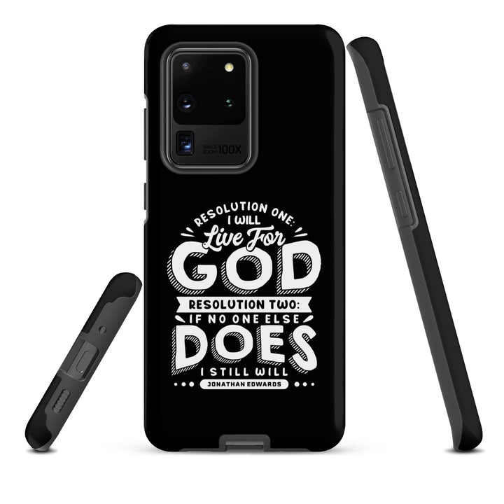 Christian Phone Case Live For God Black for Samsung® Samsung® Phone Cases   