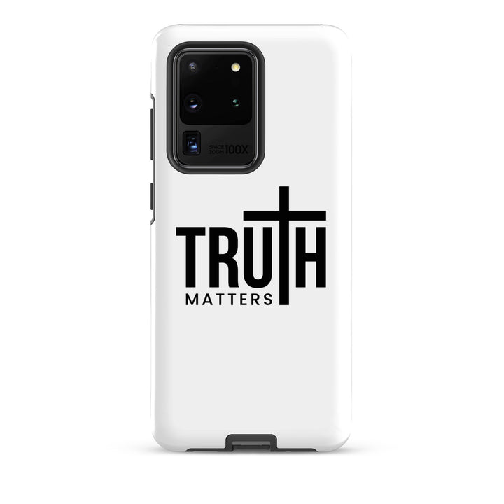 Christian Phone Case Truth Matters White for Samsung® Samsung® Phone Cases Matte Samsung Galaxy S20 Ultra 