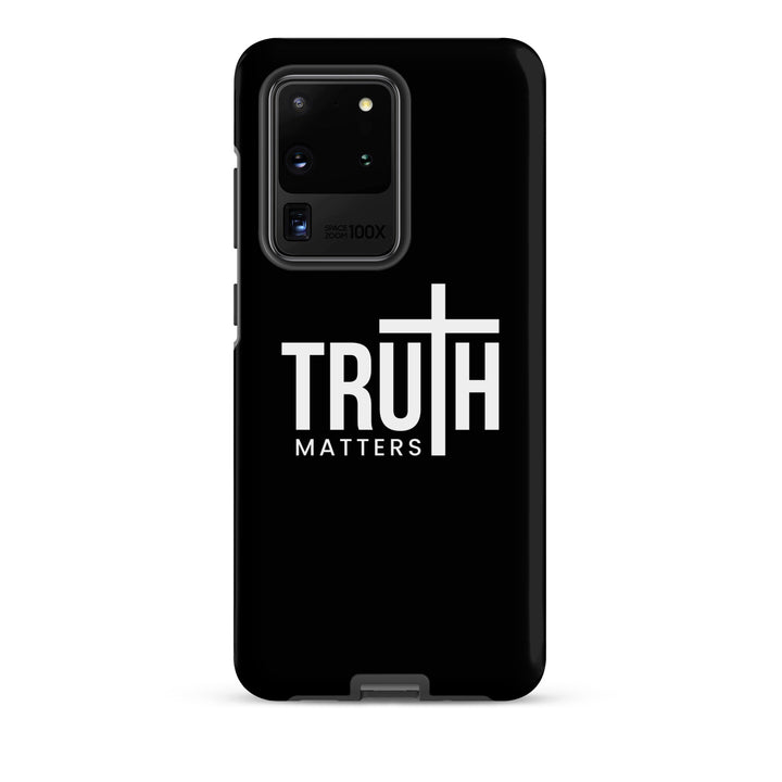 Christian Phone Case Truth Matters Black for Samsung® Samsung® Phone Cases Matte Samsung Galaxy S20 Ultra 