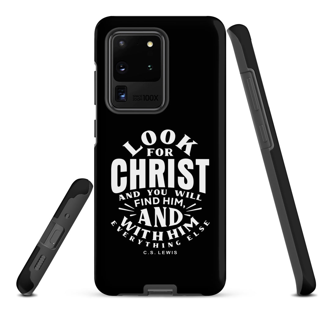 Christian Phone Case Look For Christ Black for Samsung® Samsung® Phone Cases   