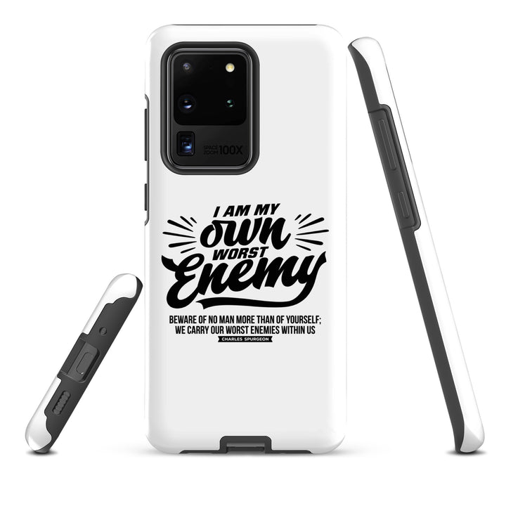 Christian Phone Case Worst Enemy White for Samsung® Samsung® Phone Cases   