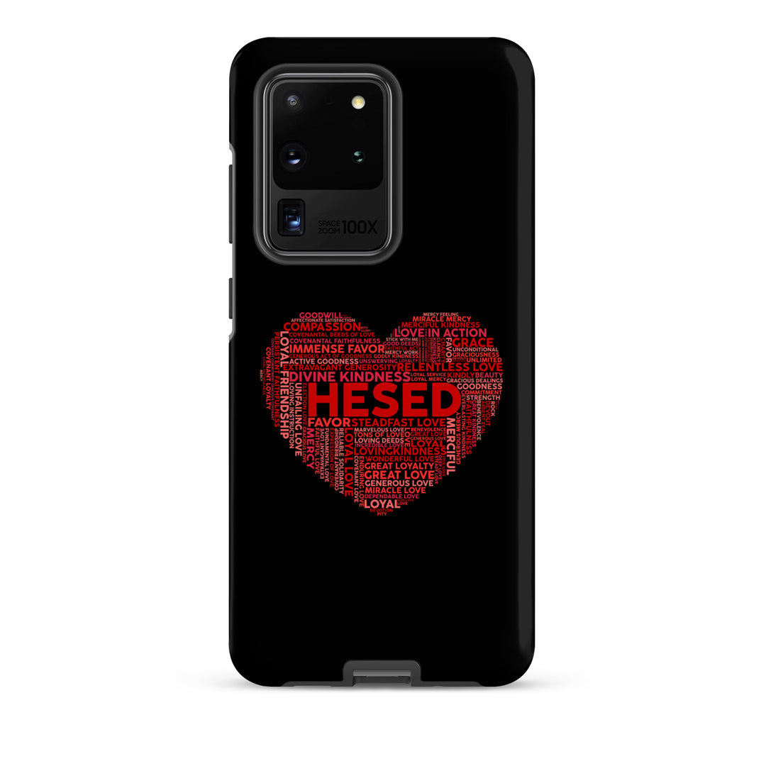 Christian Phone Case Hesed Heart Black for Samsung® Samsung® Phone Cases Matte Samsung Galaxy S20 Ultra 