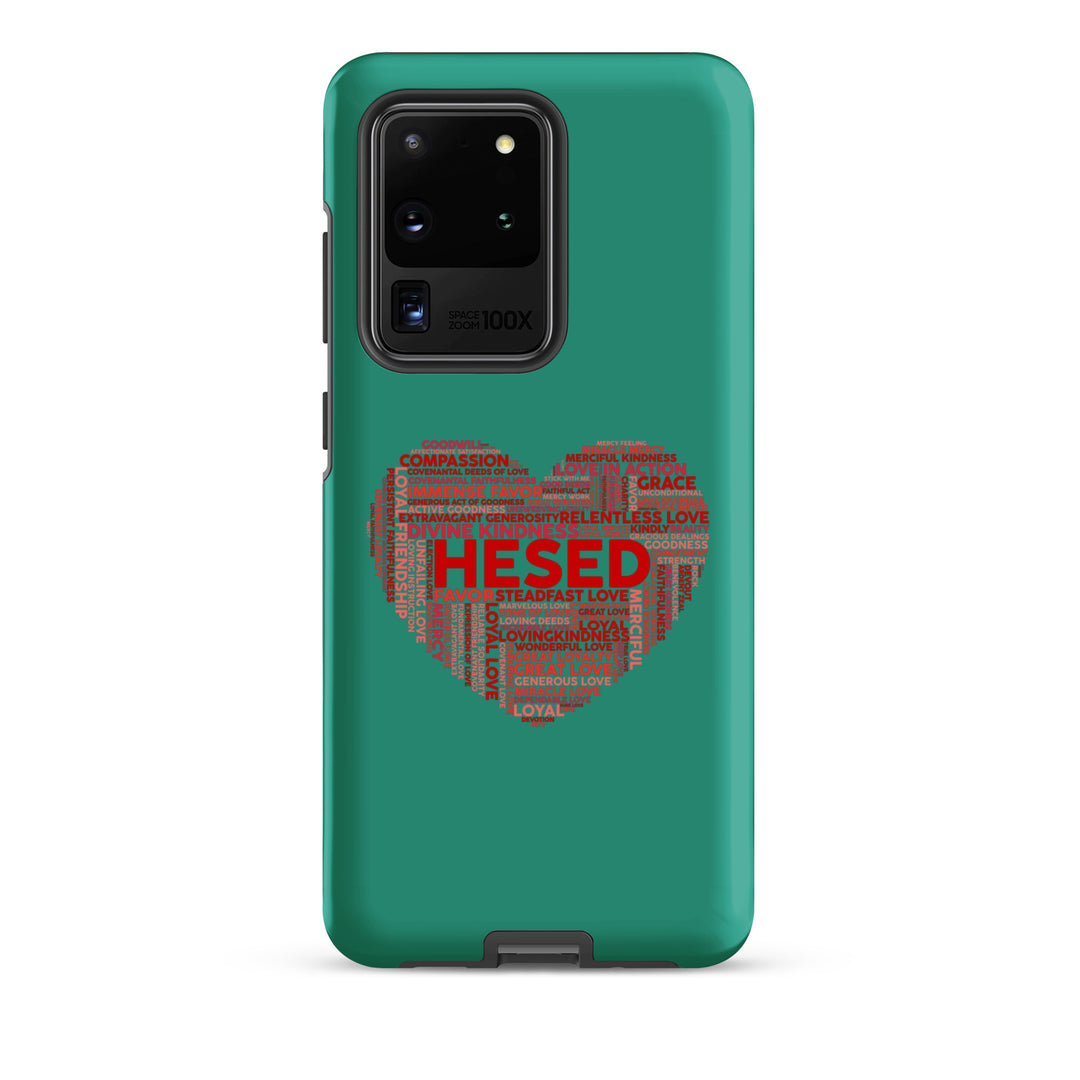 Christian Phone Case Hesed Heart Teal for Samsung® Samsung® Phone Cases Matte Samsung Galaxy S20 Ultra 