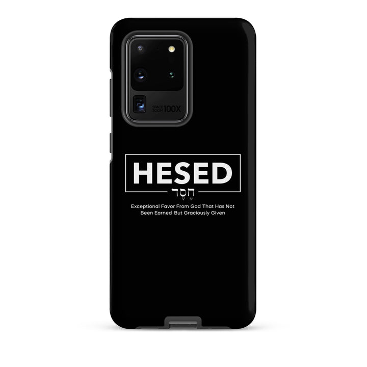 Christian Phone Case Hesed Hebrew Exceptional Favor Black for Samsung® Samsung® Phone Cases   