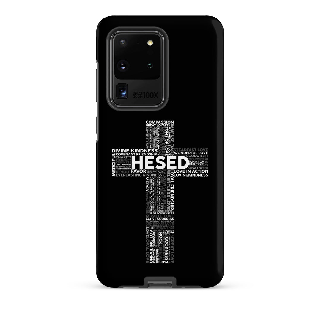 Christian Phone Case Hesed Cross Black for Samsung® Samsung® Phone Cases   