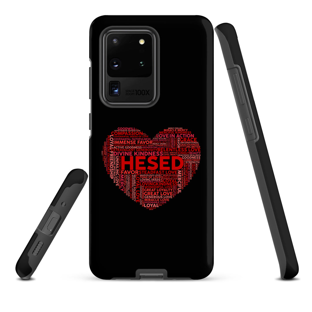 Christian Phone Case Hesed Heart Black for Samsung® Samsung® Phone Cases   