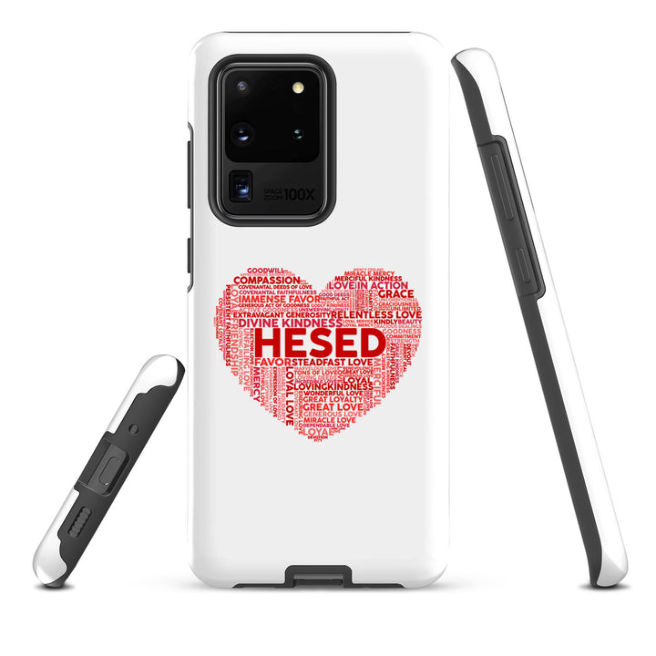 Christian Phone Case Hesed Heart White for Samsung® Samsung® Phone Cases   