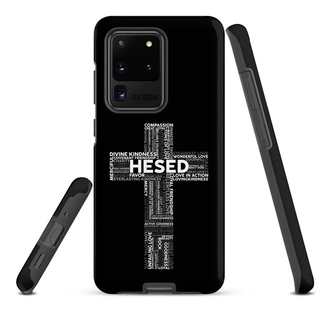 Christian Phone Case Hesed Cross Black for Samsung® Samsung® Phone Cases   