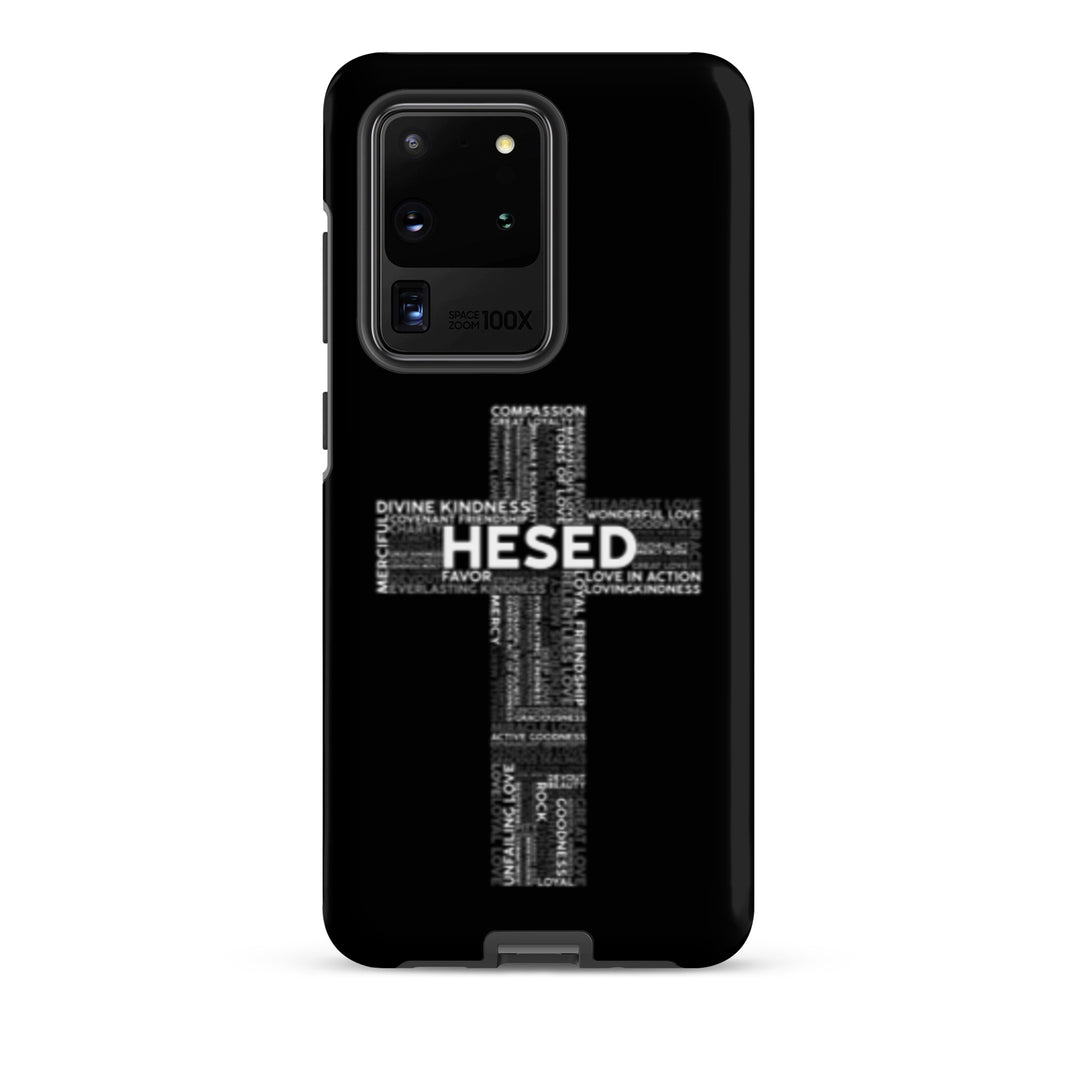 Christian Phone Case Hesed Cross Black for Samsung® Samsung® Phone Cases Matte Samsung Galaxy S20 Ultra 