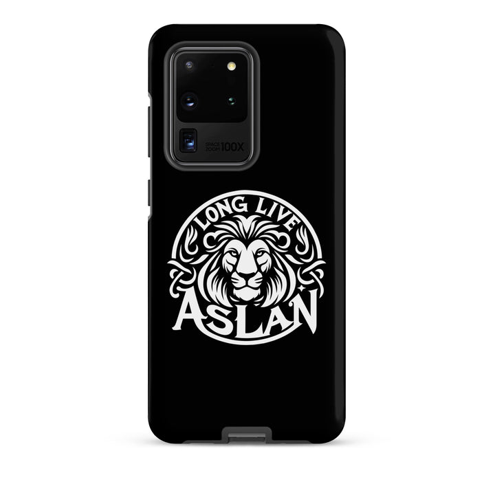 Christian Phone Case Long Live Aslan Black for Samsung® Samsung® Phone Cases Matte Samsung Galaxy S20 Ultra 