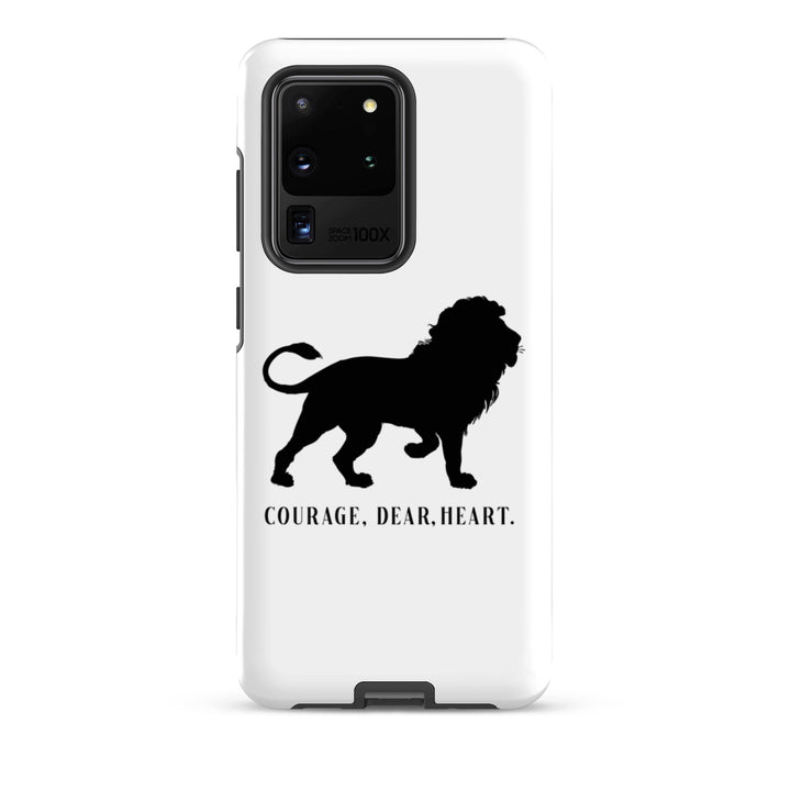 Christian Phone Case Courage Dear Heart White for Samsung® Samsung® Phone Cases Matte Samsung Galaxy S20 Ultra 