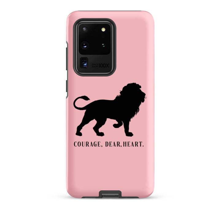 Christian Phone Case Courage Dear Heart Pink for Samsung® Samsung® Phone Cases Matte Samsung Galaxy S20 Ultra 