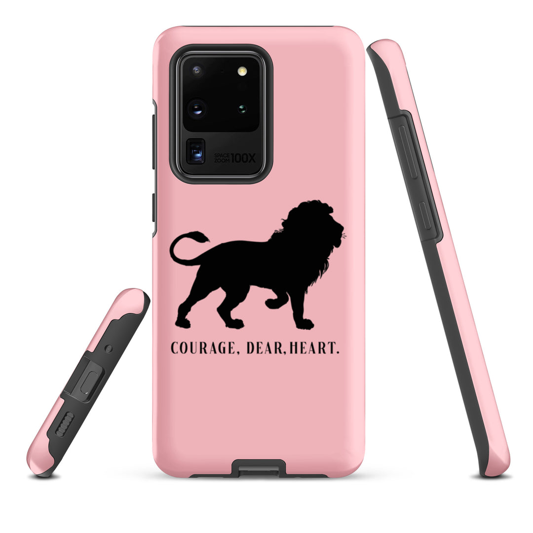 Christian Phone Case Courage Dear Heart Pink for Samsung® Samsung® Phone Cases   