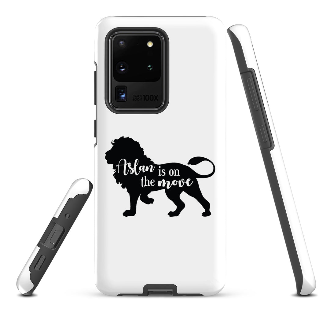 Christian Phone Case Aslan Is On The Move White for Samsung® Samsung® Phone Cases   