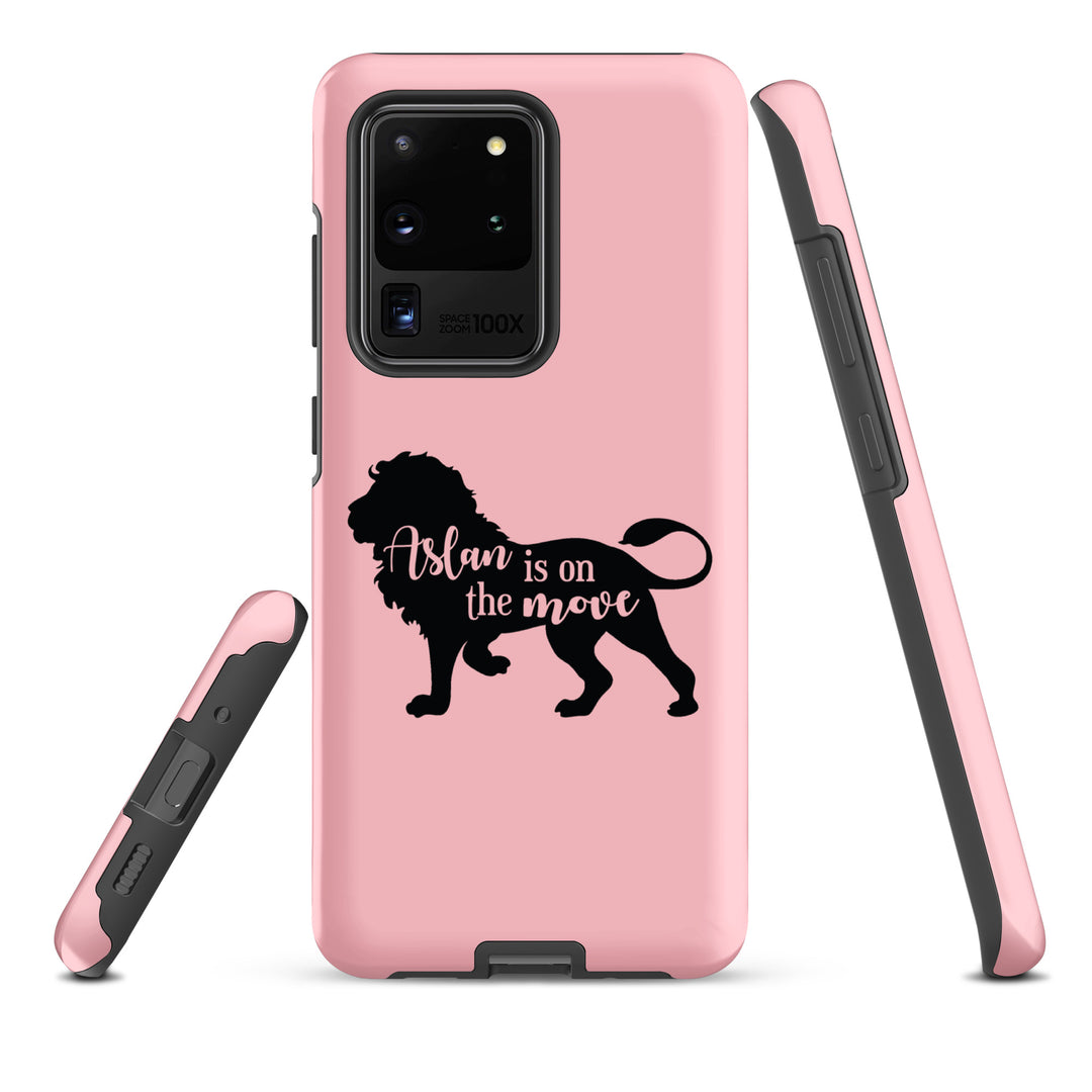 Christian Phone Case Aslan Is On The Move Pink for Samsung® Samsung® Phone Cases   