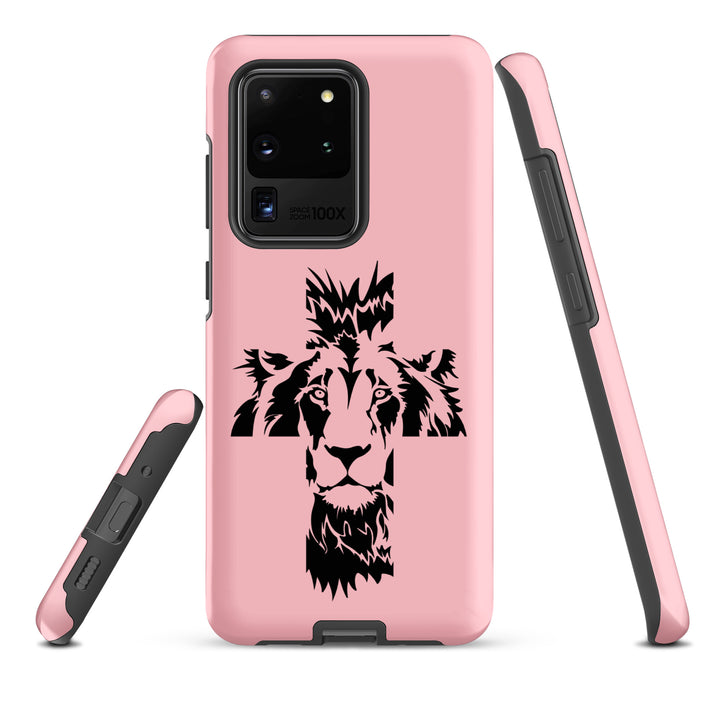 Christian Phone Case Aslan Cross Pink for Samsung® Samsung® Phone Cases   