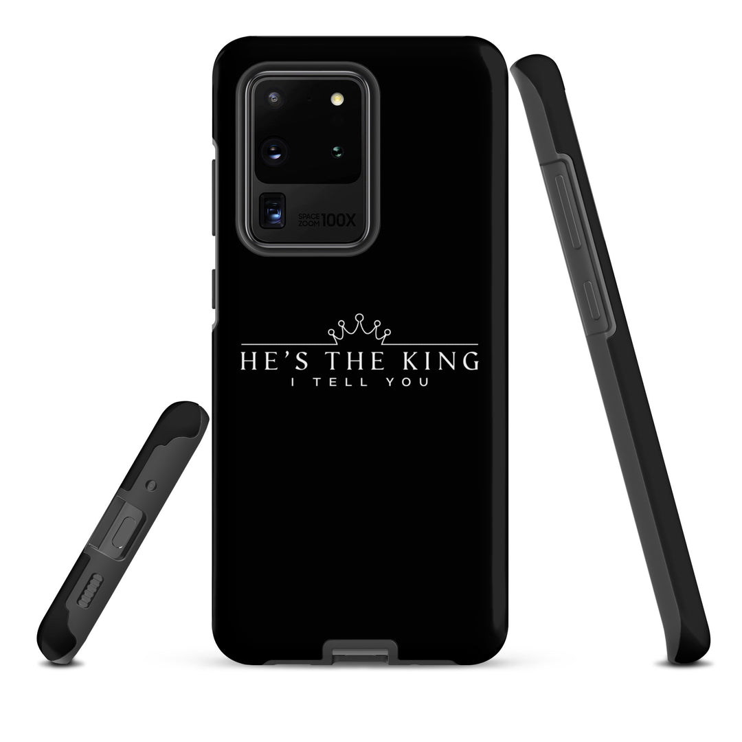 Christian Phone Case He's The King Black for Samsung® Samsung® Phone Cases   