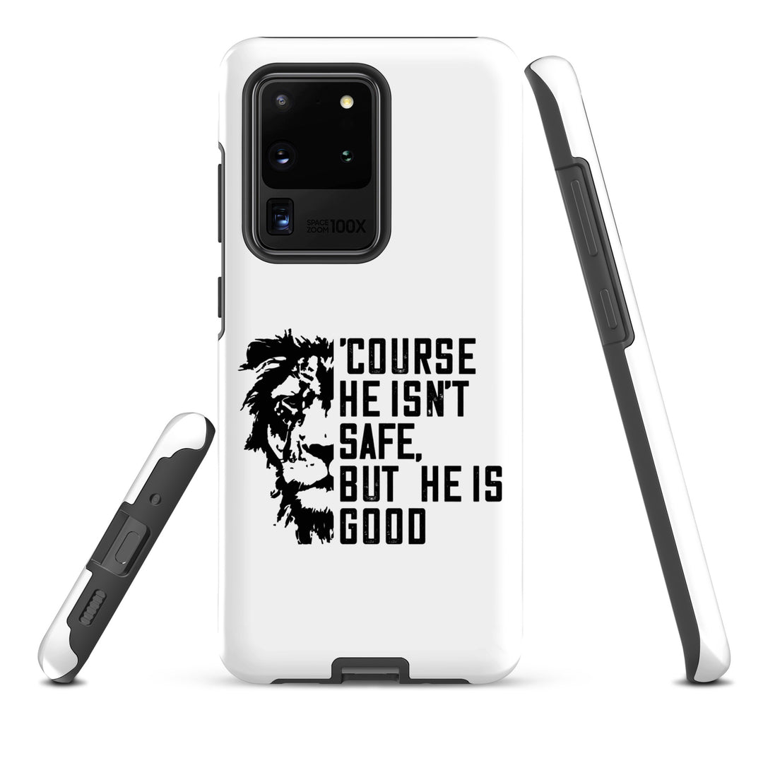 Christian Phone Case 'Course He Isn't Safe White for Samsung® Samsung® Phone Cases   