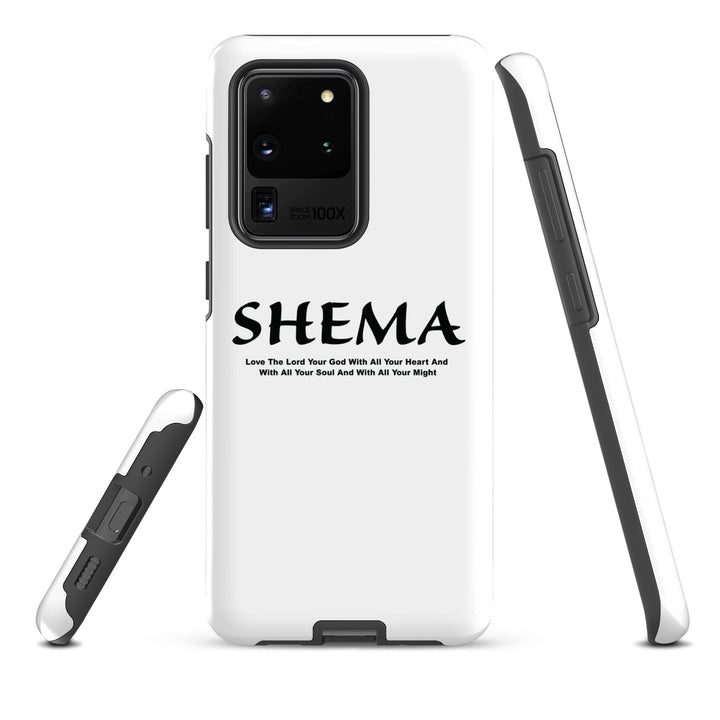 Christian Phone Case Shema Love The Lord White for Samsung® Samsung® Phone Cases   