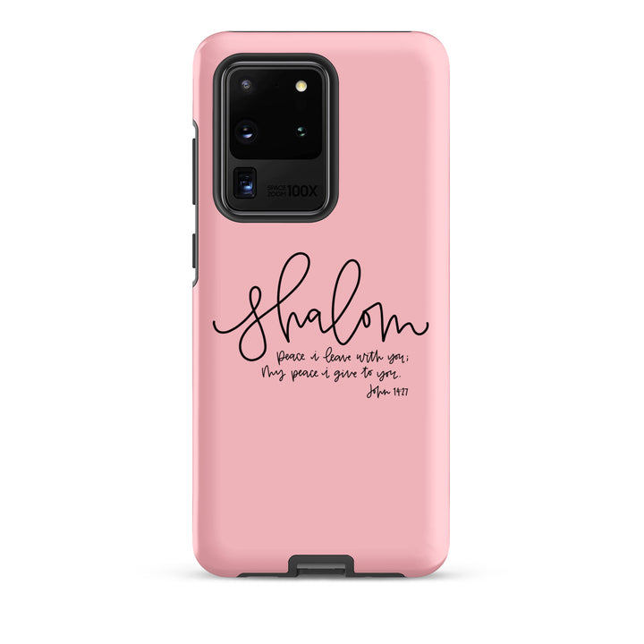 Christian Phone Case Shalom Pink for Samsung® Samsung® Phone Cases Matte Samsung Galaxy S20 Ultra 