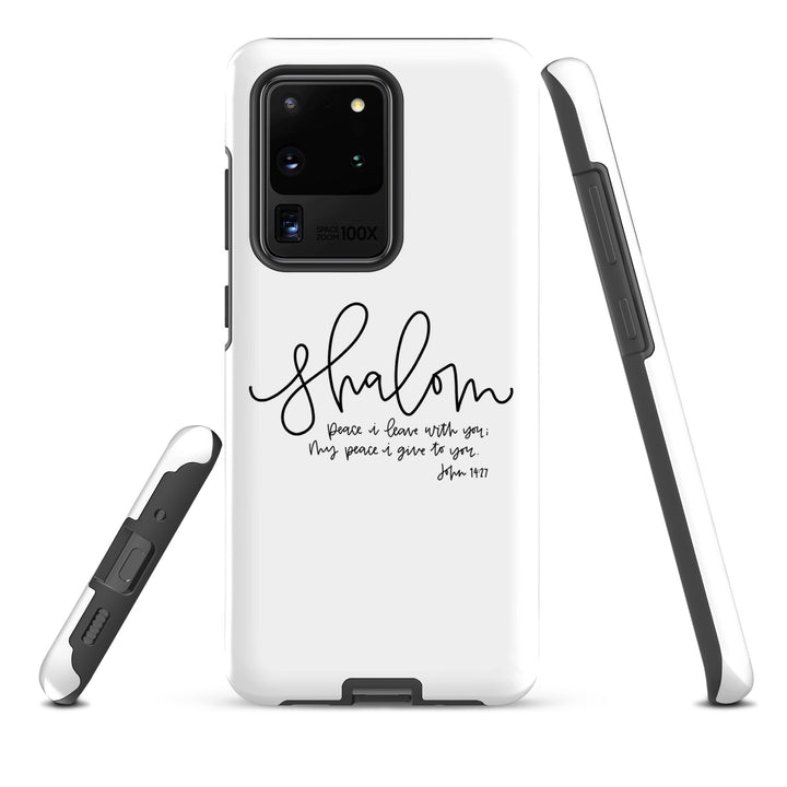 Christian Phone Case Shalom White for Samsung® Samsung® Phone Cases   