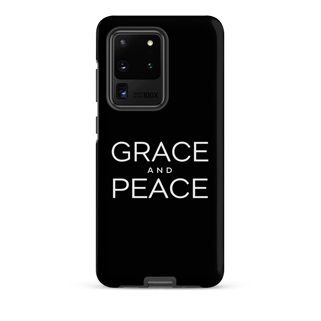 Christian Phone Case Grace and Peace Black for Samsung® Samsung® Phone Cases Matte Samsung Galaxy S20 Ultra 